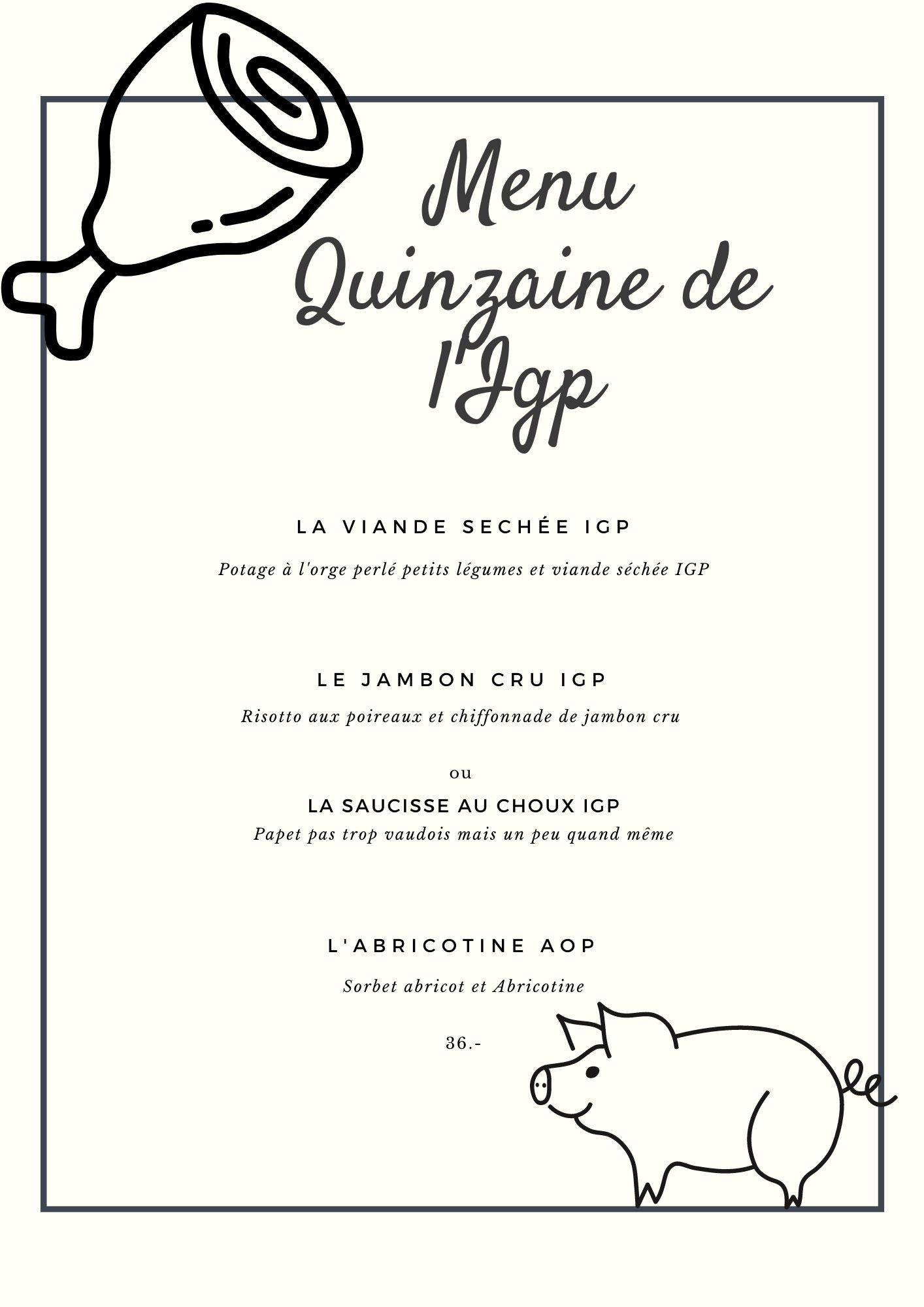 Quinzaine de l'Igp